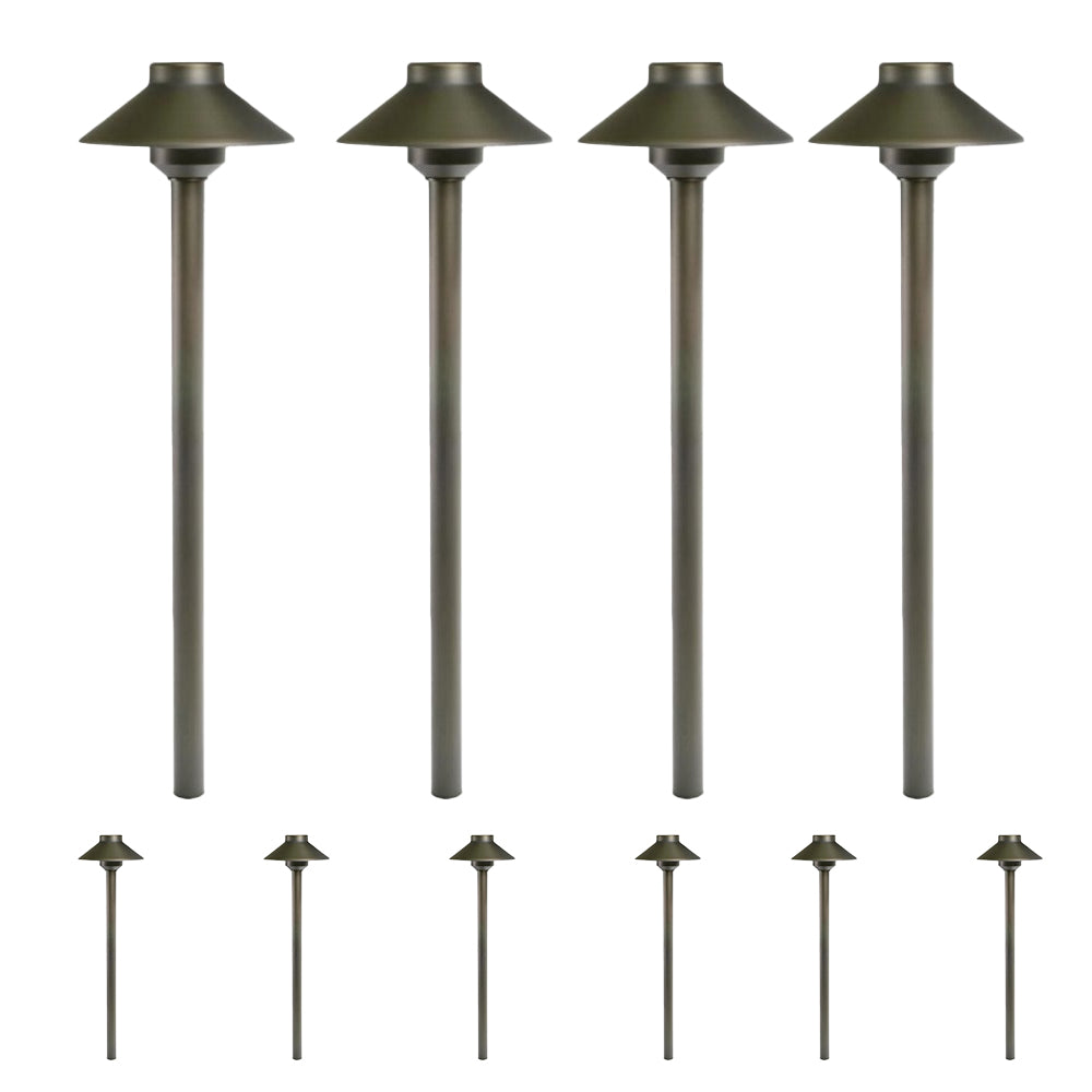 Solid Brass Landscape Path Light Drop-in Fixture (G4 Bulb Not included) 10PK