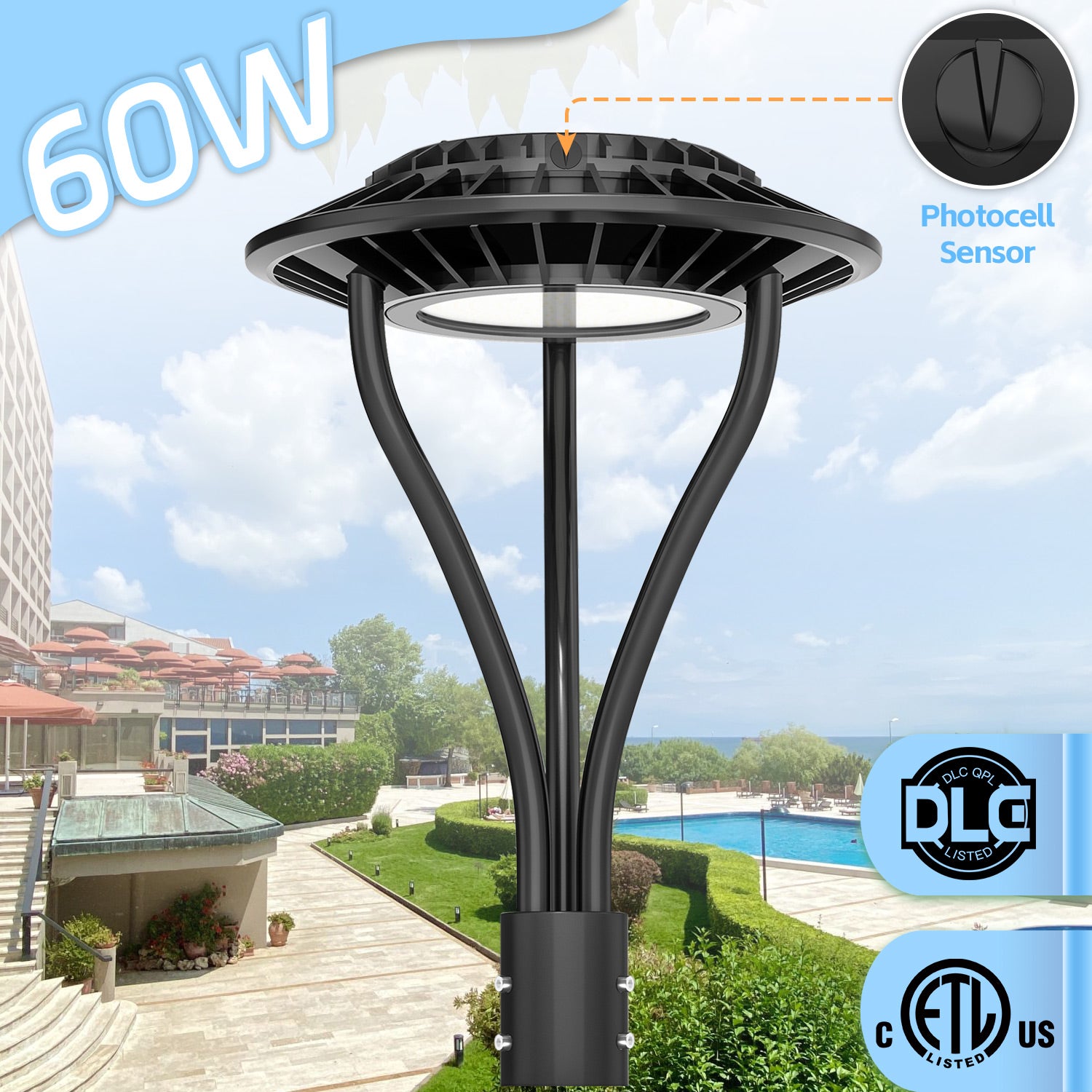 Haloitte Lighting LED Post Top Light 