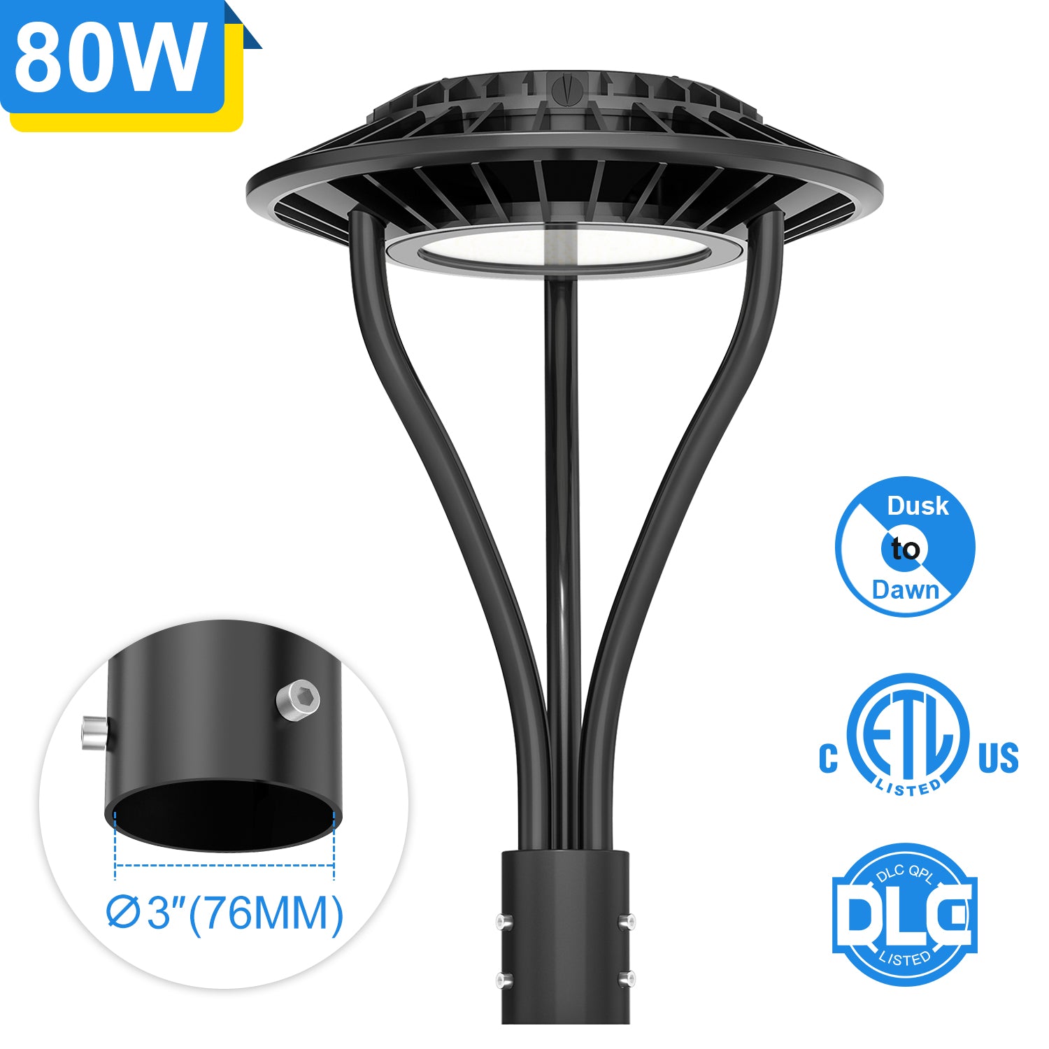 Haloitte Lighting LED Post Top Light 